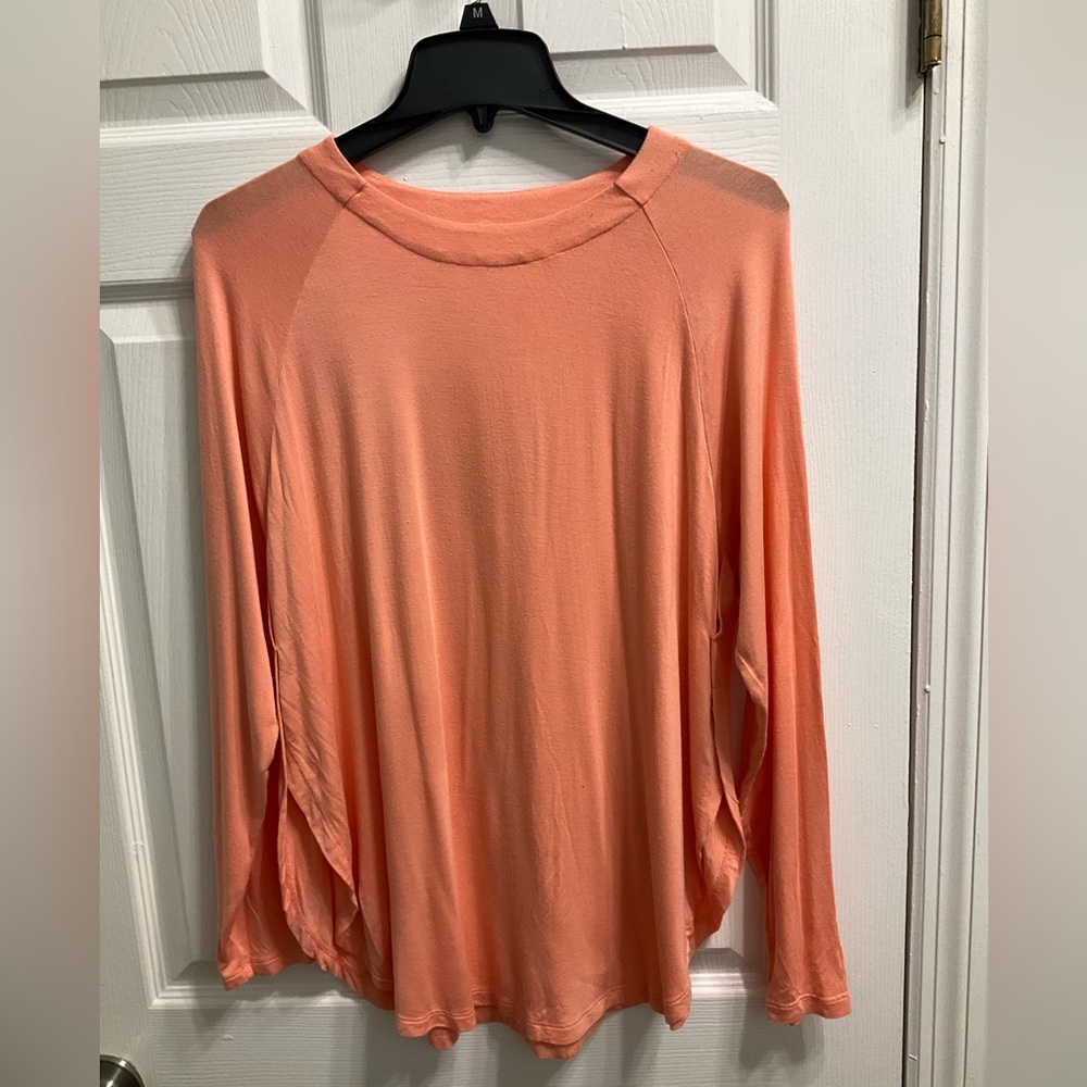 Betabrand‎ Women's Peach Long Sleeve Top Sz M